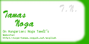 tamas noga business card